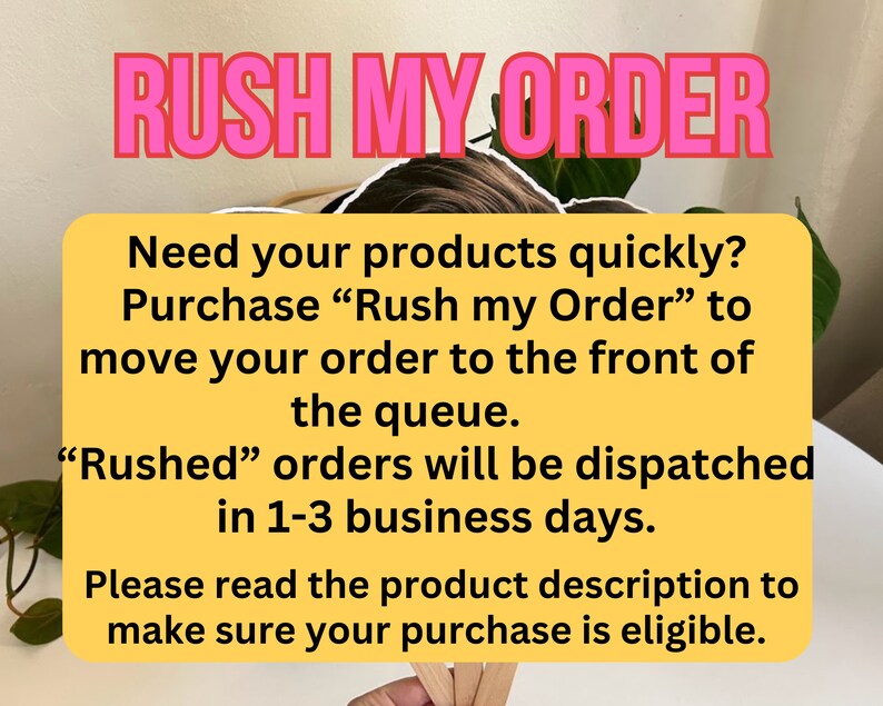 Rush My Order - Etsy