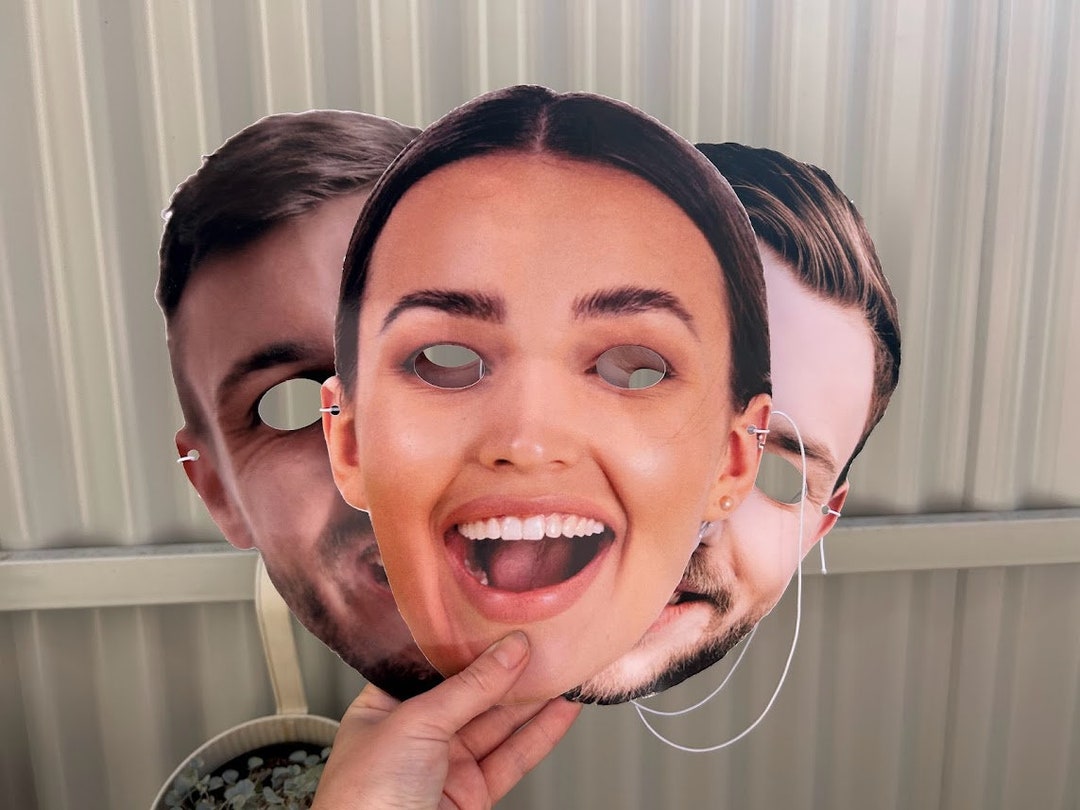 Photo Face Masks, Face on a Stick, Hens Face Mask, Groom Face Mask