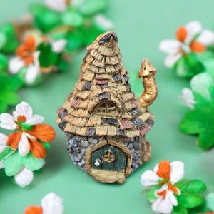 Casa de fadas em miniatura - Decoração de jardim - Cabana de fadas