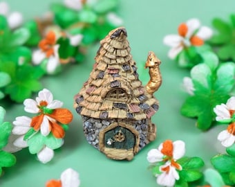 Décoration miniature maison-jardin-cabane de fée