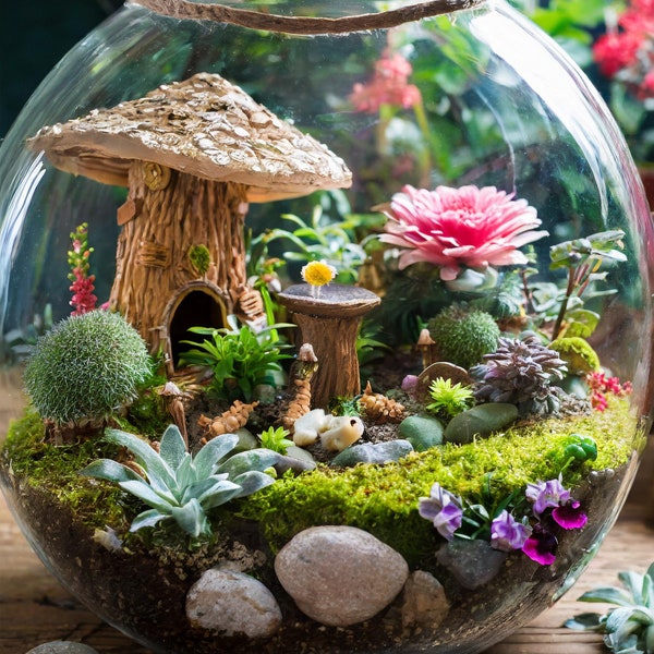 Enchanted Fairy Garden Terrarium Kit
