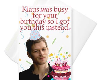 klaus Greeting card
