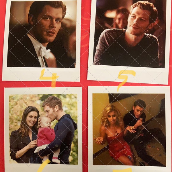 Photo unique de style Polaroid OU set original di 4 piccole foto. Elijah Mikaelson Rebekah klaus | signet | affiche | photo portefeuille | scarpboo