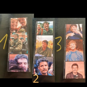Bandes polaroïd TLOU marque-pages pedro pascal bella ramsey