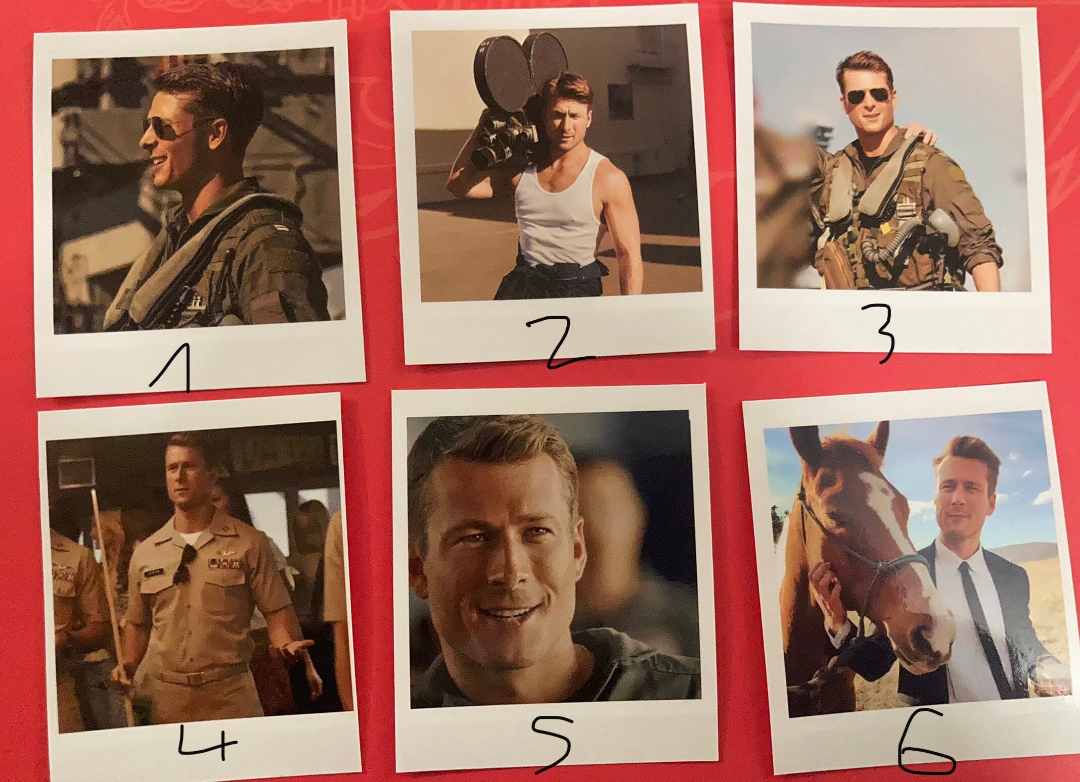 jake seresin Bradley Bradshaw Bob Floyd Natasha trace 1 Polaroid OR set di 4 foto a scelta / bookmark / poster / wallet photo / scarpbooking