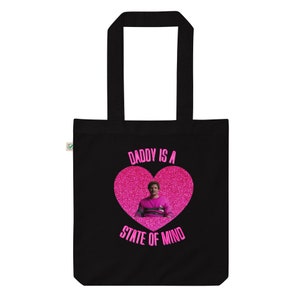 daddy is a state of mind pedro pascal pink glitter ecologic bag