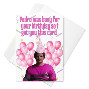 biglietto d'auguri von pedro pascal