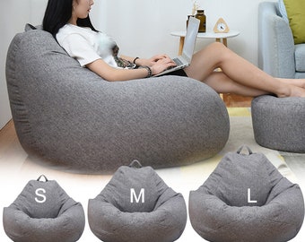 Lazy Chair Sofa Bean Bag Cover Only Different Sizes