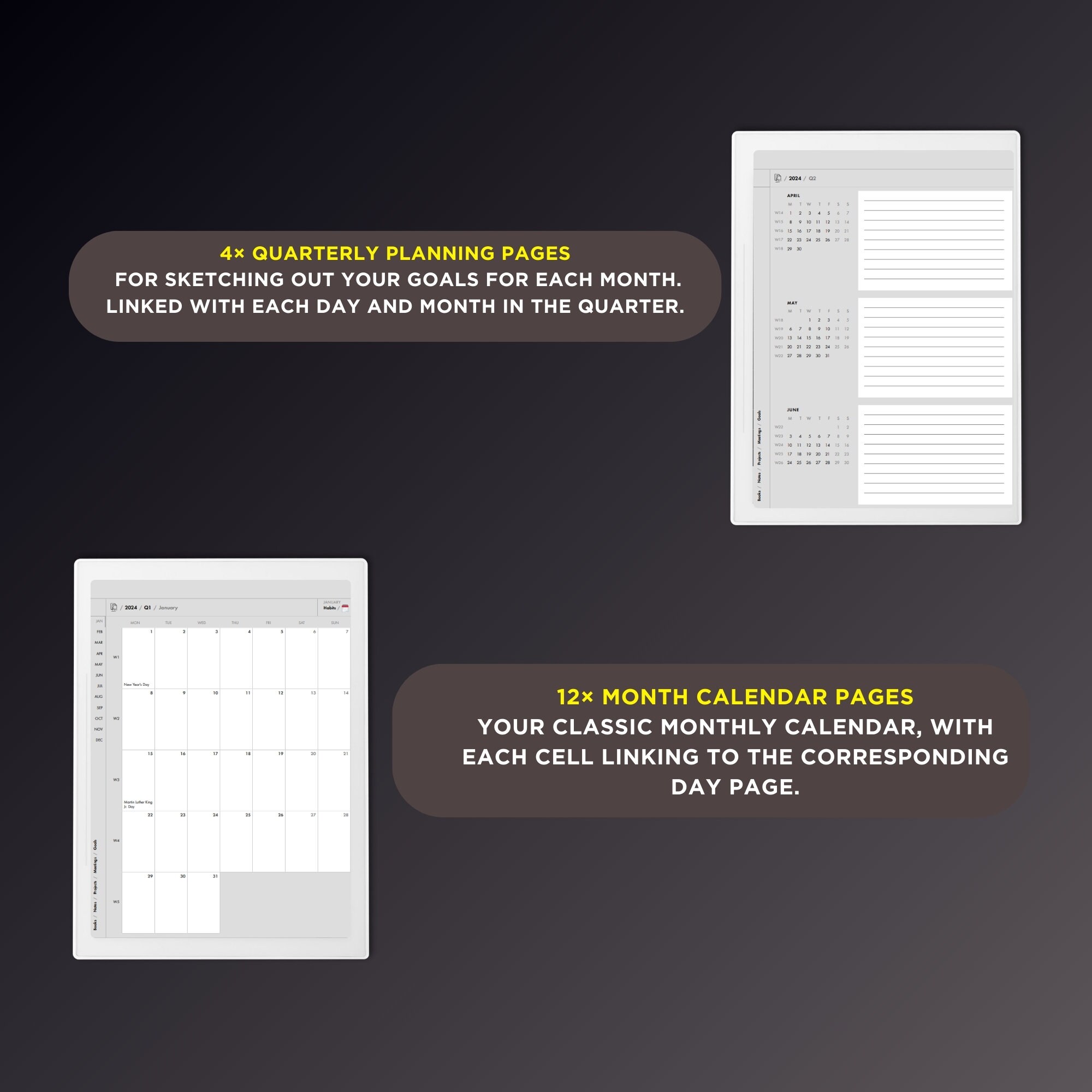 Supernote Ultimate Planner 20242025, Digital Hyperlinked PDF