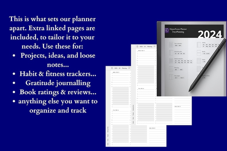 BOOX Note Digital Planner Bundle 2023 2024 Ultimate Collection Pack