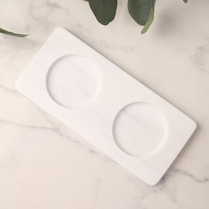 Luxury Hand Soap Dish | Bottle Tray | Hand Soap Tray | Soap Dispenser Holder | Sink Side Tray | Rectangle | 5 Colours | Handmade