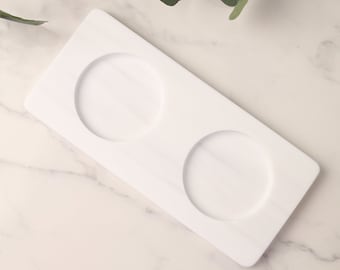 Luxury Hand Soap Dish | Bottle Tray | Hand Soap Tray | Soap Dispenser Holder | Sink Side Tray | Rectangle | 5 Colours | Handmade
