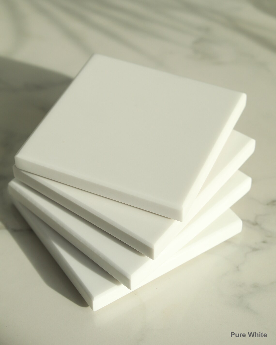 Luxury Square Coasters | Coasters | White, Marble Effect Coasters ...