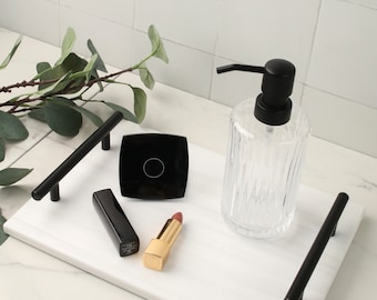 Luxe decoratief dienblad met handgrepen | Presentatieblad | Toilettafel | Dienblad | Tafelblad | Rechthoek | 8 kleuren | Handgemaakt