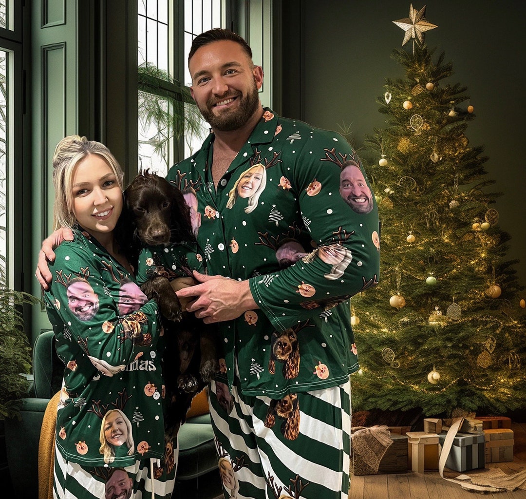 Matching Pyjama Actor Matching Christmas Pyjamas With Dogs With Cats Custom Pyjamas for Women ...