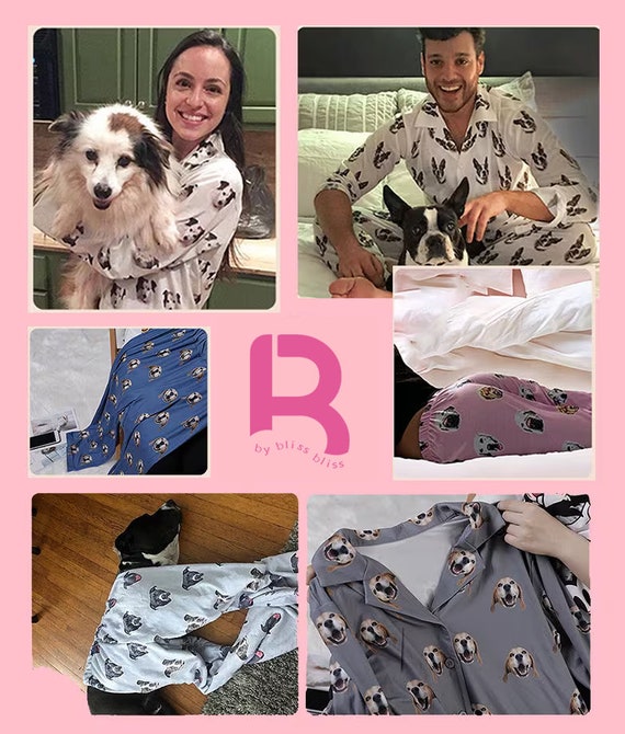 Personalized pet photo pajamas sale