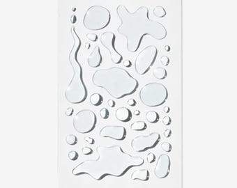 ALLTAGLICH Water Drop Sticker - Durchsichtig