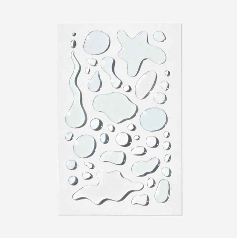 ALLTAGLICH Water Drop Sticker - Clear - Etsy