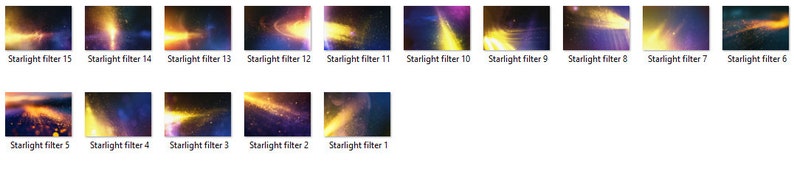 15 Vintage Retro Starlight Filter Overlays for Photoshop - 300 DPI ...