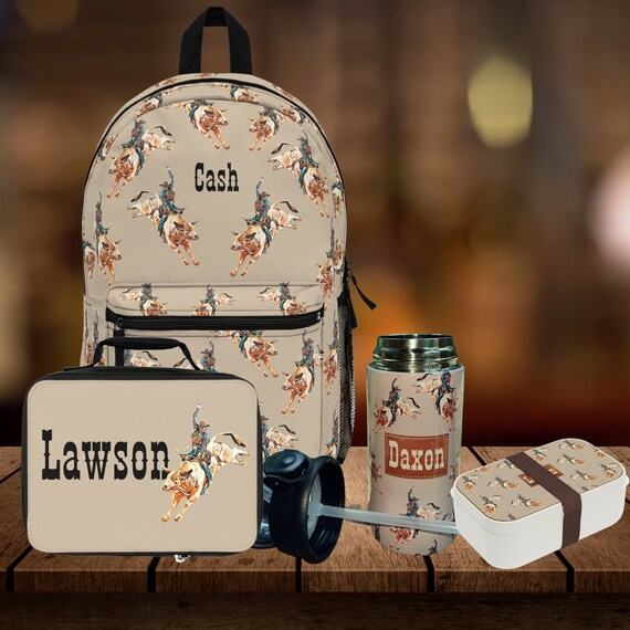 Western Backpack, Western Lunchbox, Western Bento Box, Western Kids Cup 