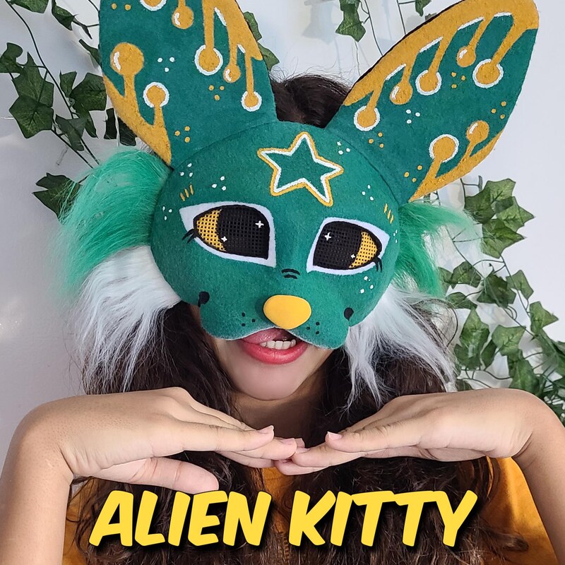 Therian Mask Alien Cat - Etsy