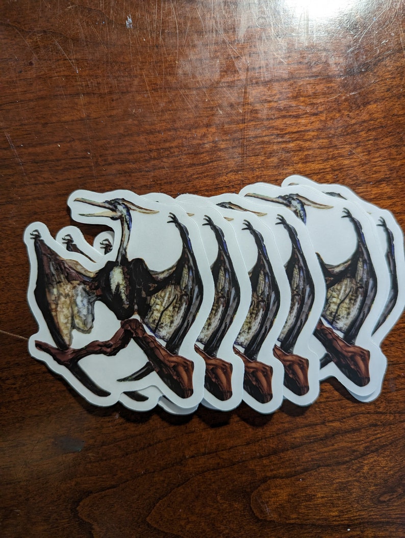 Pterodactyl Vinyl Sticker - Etsy