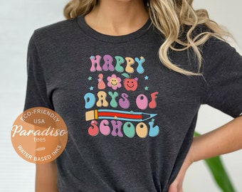 Happy 100 Days Of School Shirt, 100th Day Of School Celebration, 100 Day Tee, Student Shirt, Back to School Shirt, Gift For Teacher