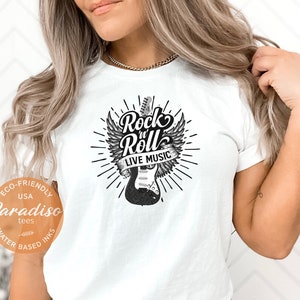 Rock n Roll Music Lover Shirt, Music T-Shirt, Music Band Shirt, Vintage Rock Shirt, Rock Band Shirt, Lets Rock Tee, Guitar Shirt