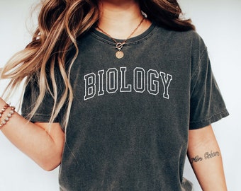 BIOLOGY Shirt, Biologist Shirt, COMFORT COLOR T-shirt, Biology Student Gift, Biology Graduation Gift, Biology Teacher Gift, Science College.