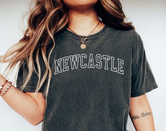 NEWCASTLE Shirt, COMFORT COLORS T-shirt, Newcastle Honeymoon, Newcastle Bachelorette Tee, Newcastle Girl's Trip, Oversized College Shirt.