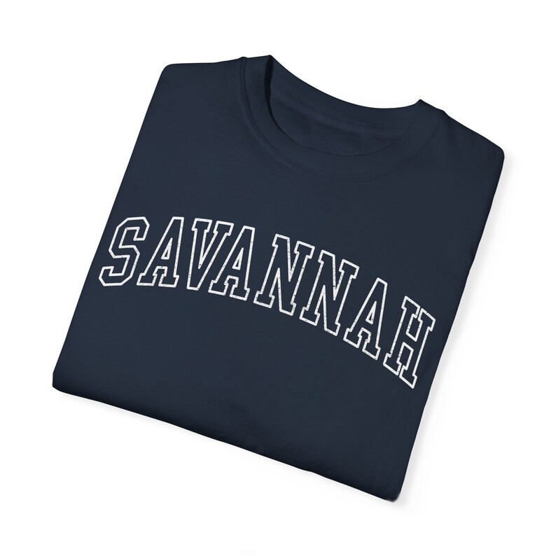 SAVANNAH Shirt, COMFORT COLORS T-shirt, Savannah Holiday, Bachelorette Tee, Georgia Girl's Trip, Savannah T-shirt, Oversized College Shirt. image 9