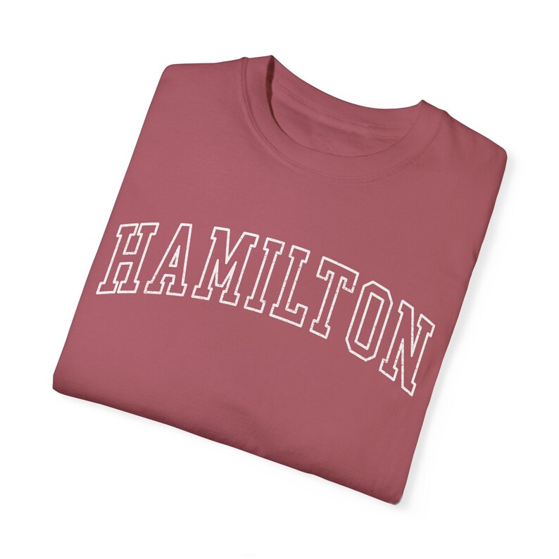 HAMILTON Shirt, COMFORT COLORS Tee, Hamilton Holidays, Waikato Honeymoon, Hamilton Bachelorette Tee, Girl's Trip, Oversized College Shirt. imagem 10