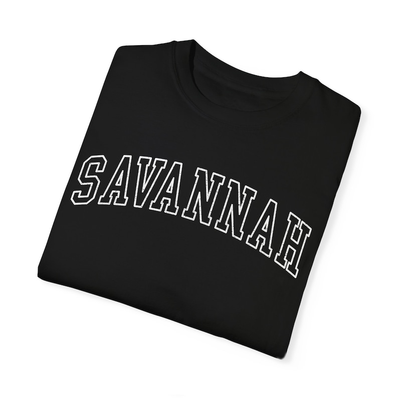 SAVANNAH Shirt, COMFORT COLORS T-shirt, Savannah Holiday, Bachelorette Tee, Georgia Girl's Trip, Savannah T-shirt, Oversized College Shirt. image 8