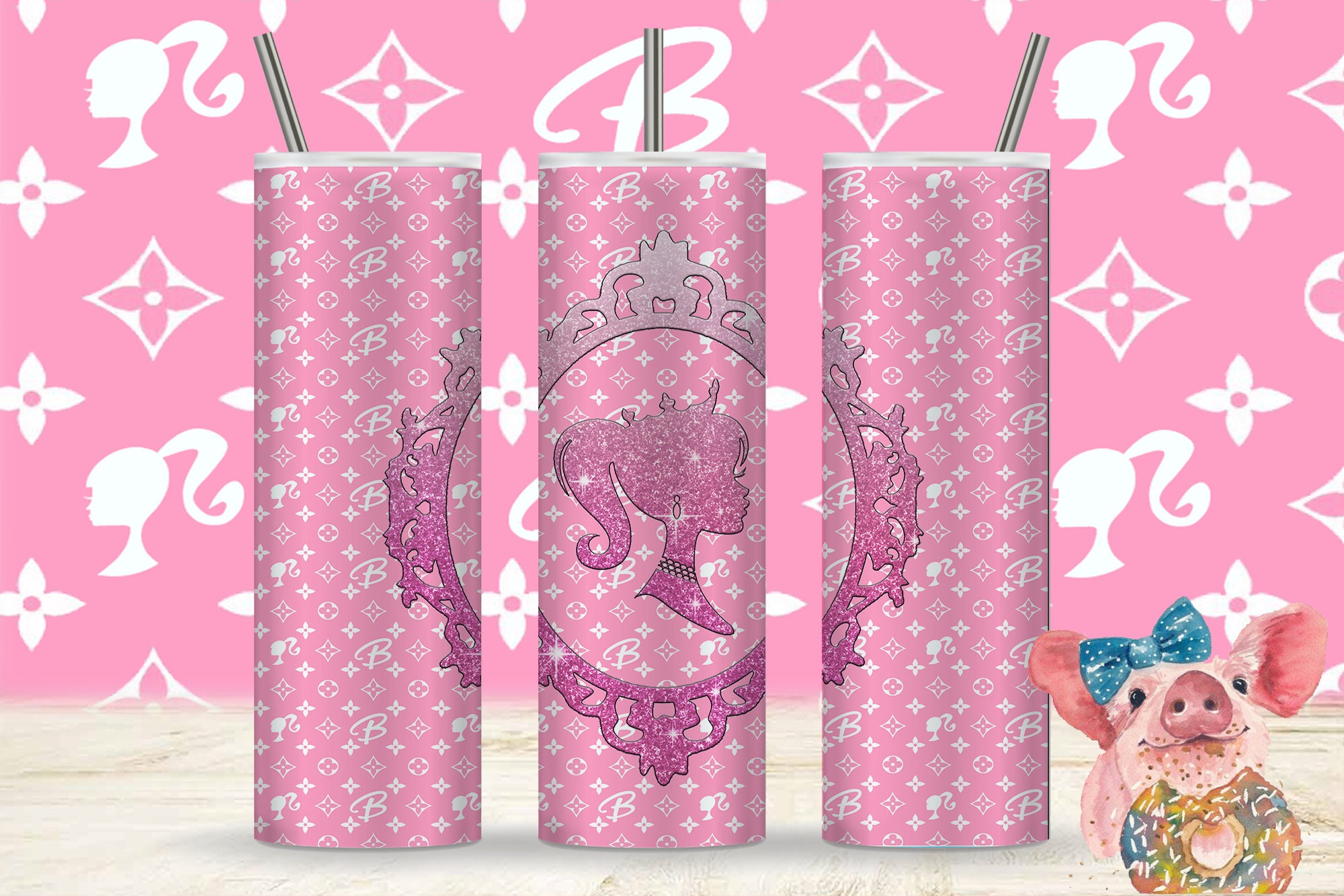 Louis V Inspired Tumbler