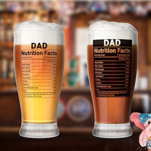 Images clipart Funny Dad Nutrition, sublimation, numérique, créations manuelles, anniversaire, cadeau, t-shirts, verre de pinte, tasses, gobelets et plus encore !