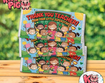 Teacher Appreciation Chocolate Bar Wrapper: Printable End of School Gift (Digital Download)