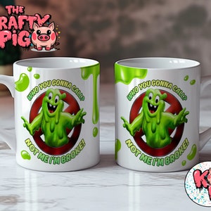 Lustiger Film inspirierte "GHOST" Becherverpackung, Sublimations 11 Unzen Becherdesign, Filmbecher, Geburtstag, Vatertag, lustiger Becher, PNG Becherverpackung, Halloween-Becher