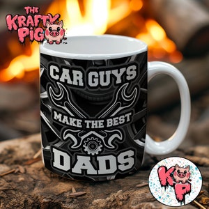CAR DAD マグカップ デザイン、昇華 11 オンス マグカップ ラップ、お父さんへのギフト、父の日マグカップ、コーヒー マグカップ、カー マグカップ、マグカップ ラップ、メカニック マグカップ、マグカップ、PNG デザイン
