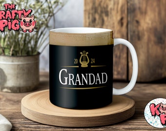 アイリッシュスタウトエール GRANDAD マグラップ、昇華プリント 11オンス マグデザイン、コーヒーマグ、PNG マグラップ、カスタムマグ、父の日マグ、おじいちゃんへのギフト、ビール