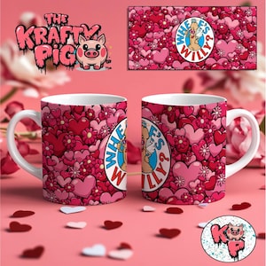 Divertente "WHERES WILLY" Tazza avvolgente, Tazza avvolgente da 11oz con stampa a sublimazione, Tazza da caffè divertente, Tazza personalizzata, Tazza per San Valentino, Regalo per lei, Regalo divertente, Tazza PNG
