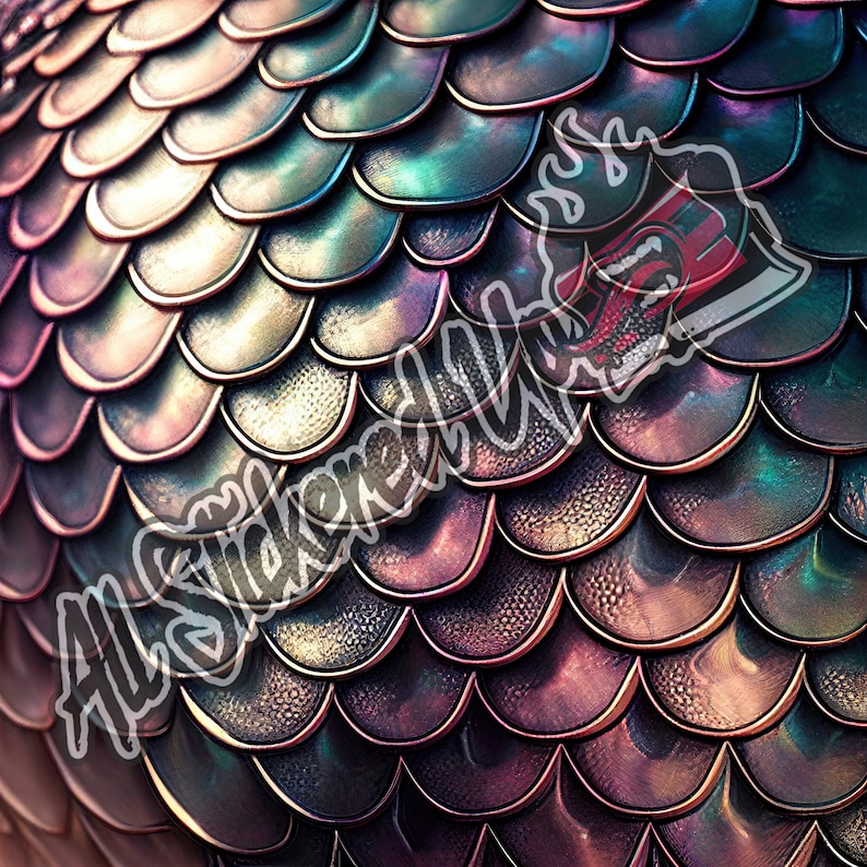 Metallic Dragon Scales Skin Mythical Gothic Digital Papers / Backgrounds / Crafts ,scrapbook, sublimation, clipart, 2023 set of 12 imagem 5