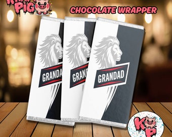 Father's Day Grandad Chocolate Bar Wrapper: Beer Label (Digital Download)