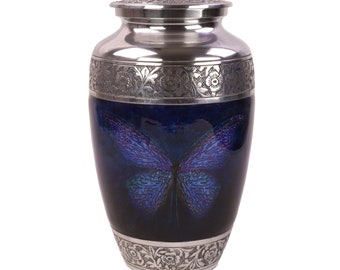 Large Cremation Urn for Human/Pet Ashes Funeral Memorial Keepsake Burial Printed Decorative Urns for Ashes