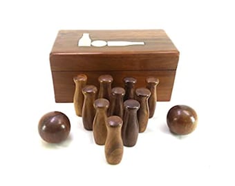 Wooden Bowling Set for Toddlers