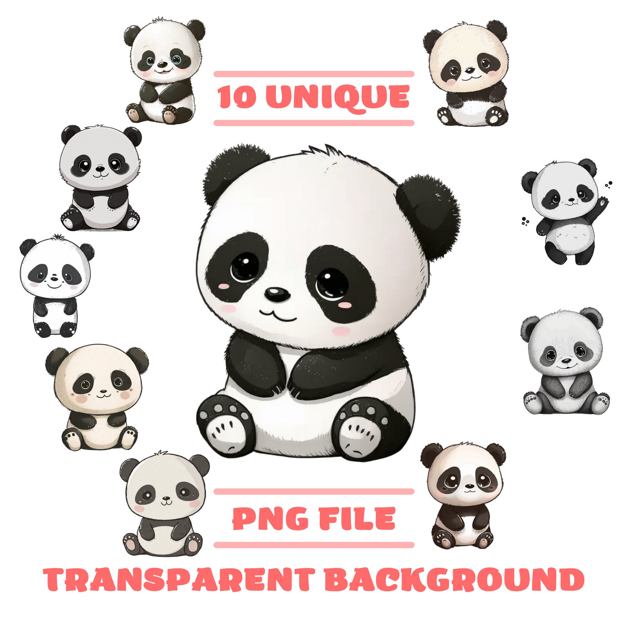 Panda Kawaii png images