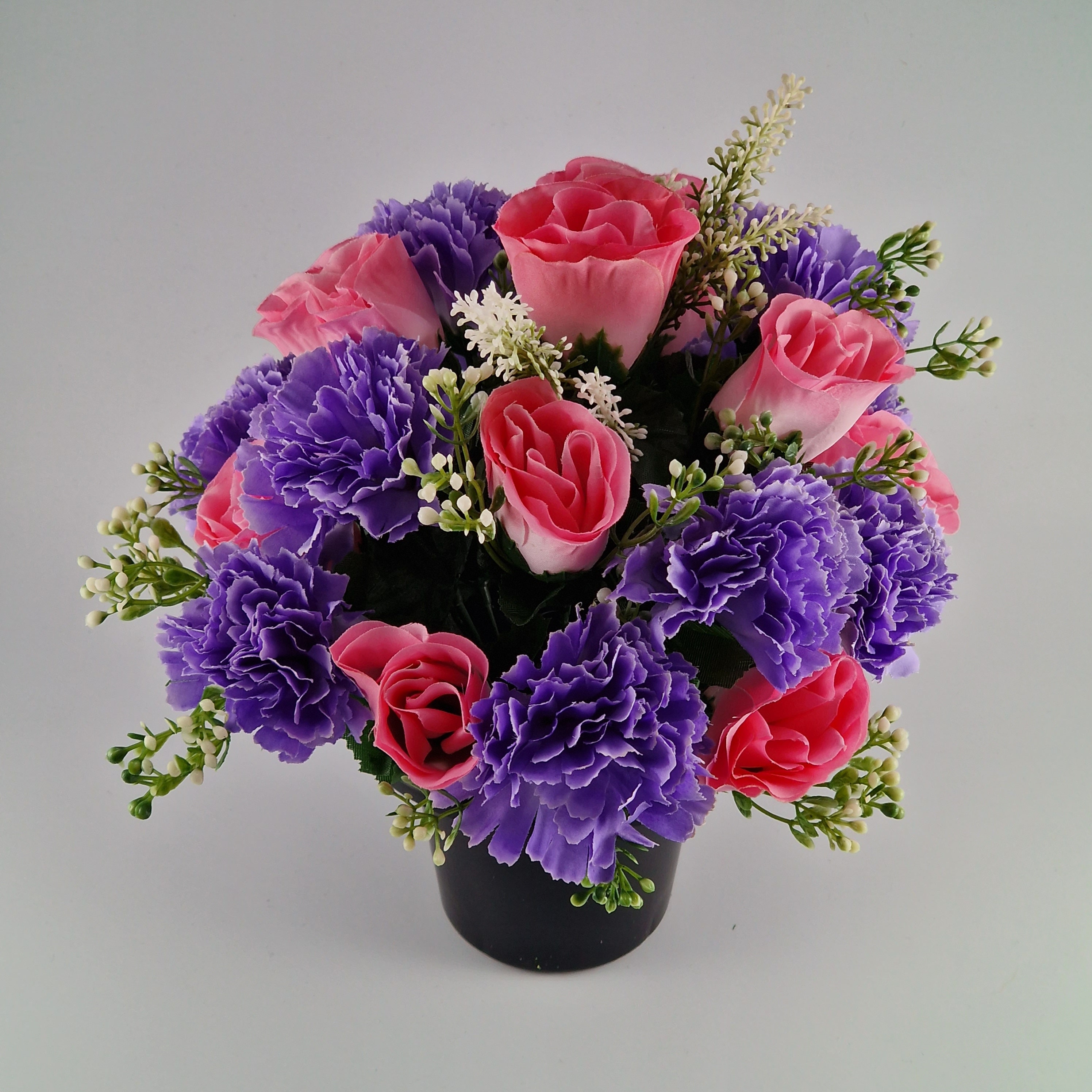 Artificial/silk Flower Grave Arrangement in Memorial Crem Pot Etsy UK