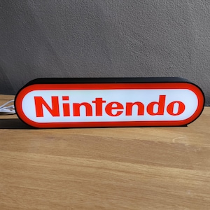 Nintendo Logo Lightbox – LED Sign for Retro Gaming Fans