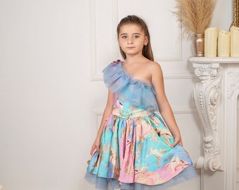 Colorful Girl's Party, Wedding and Special Occasion Dress