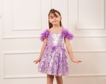 Special Design NOSSİBY Girl's Evening Dress, Costume, Sequin Costume Dress