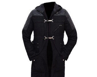 DMC Devil May Cry 5 Nero Black Trench Hooded Coat Jacket